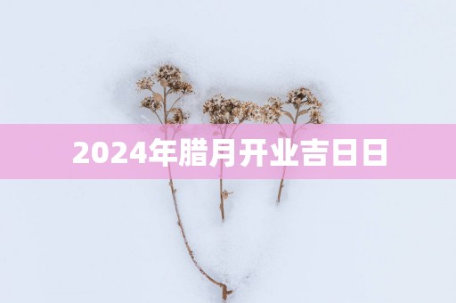 2025年腊月开业吉日日