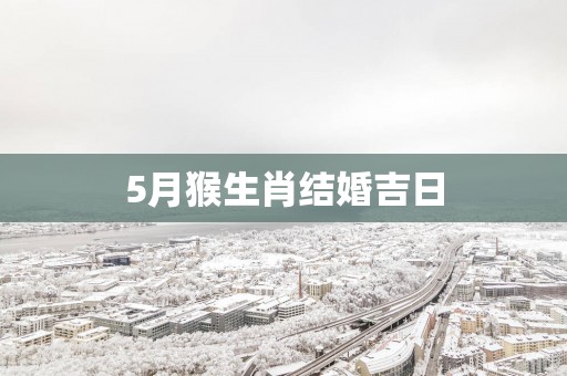 5月猴生肖结婚吉日