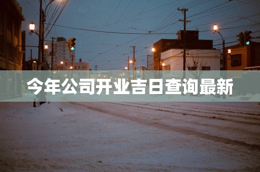 今年公司开业吉日查询最新
