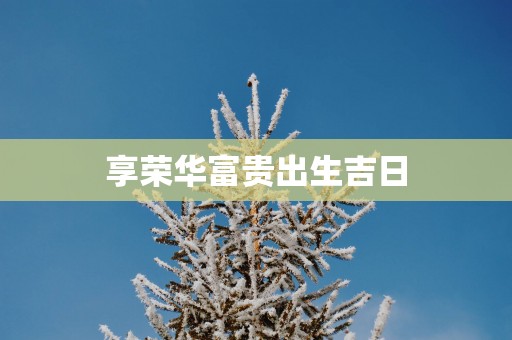享荣华富贵出生吉日
