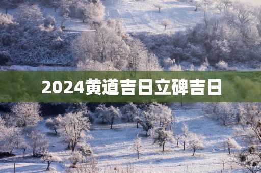 2025黄道吉日立碑吉日