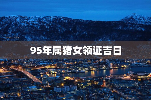 95年属猪女领证吉日