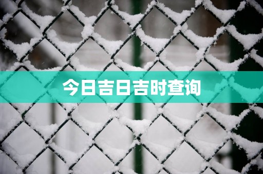 今日吉日吉时查询