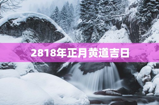 2818年正月黄道吉日