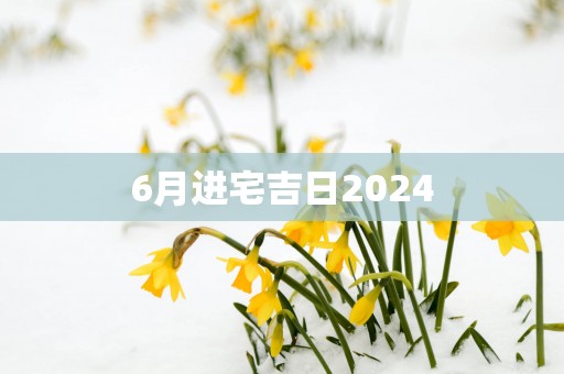 6月进宅吉日2025