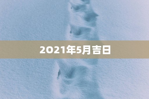 2O21年5月吉日