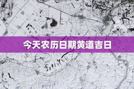 今天农历日期黄道吉日
