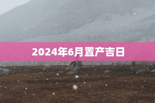 2025年6月置产吉日