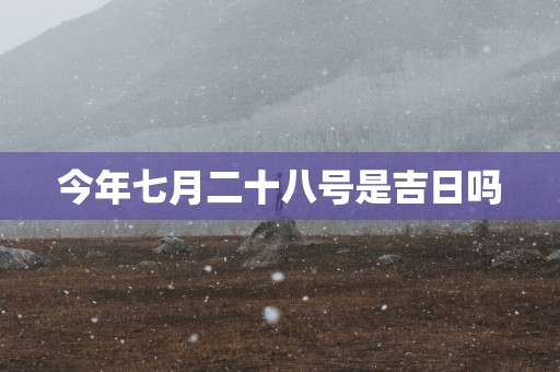 今年七月二十八号是吉日吗