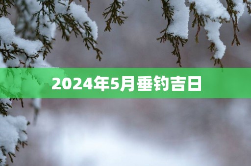 2025年5月垂钓吉日