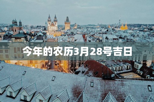 今年的农历3月28号吉日