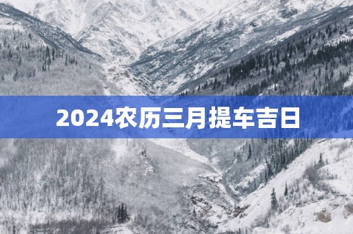 2025农历三月提车吉日