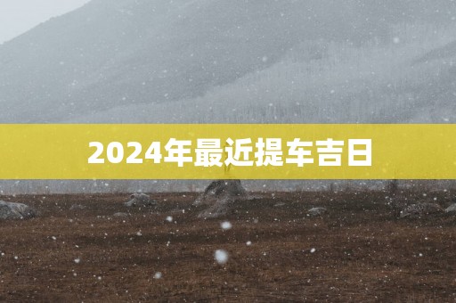 2025年最近提车吉日