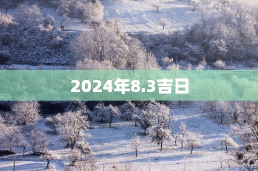 2025年8.3吉日