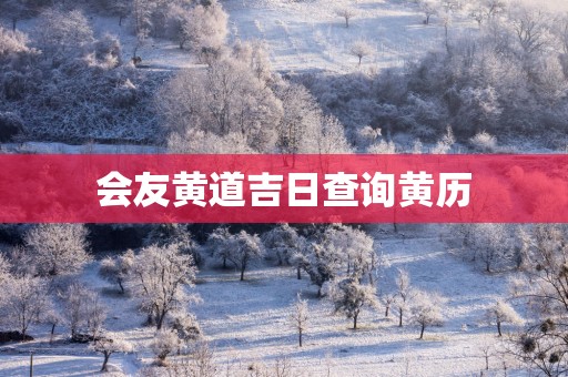 会友黄道吉日查询黄历