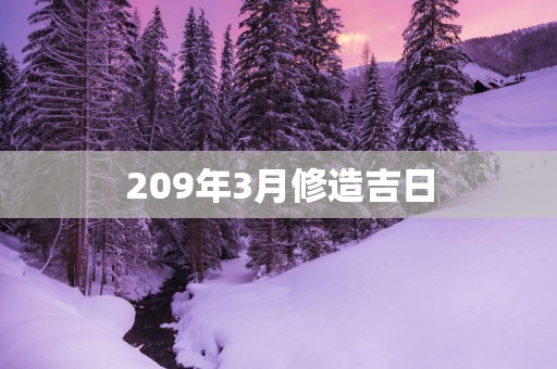 209年3月修造吉日