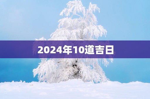 2025年10道吉日