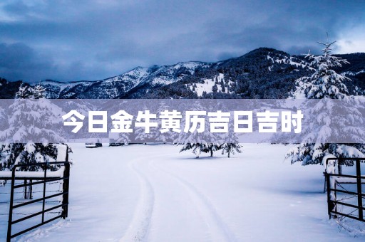 今日金牛黄历吉日吉时