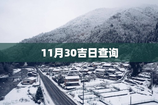 11月30吉日查询