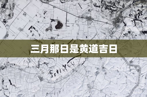 三月那日是黄道吉日