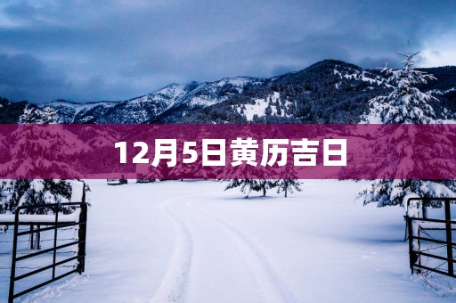 12月5日黄历吉日