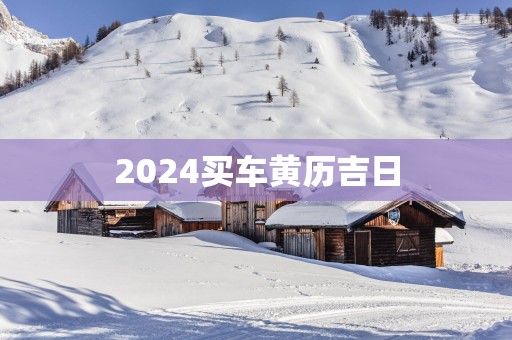 2025买车黄历吉日
