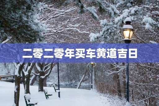 二零二零年买车黄道吉日