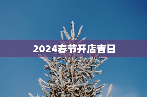 2025春节开店吉日