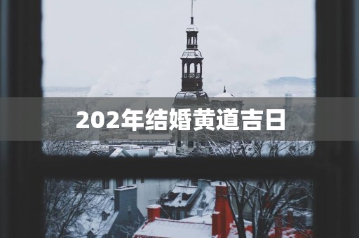 202年结婚黄道吉日