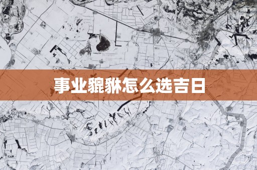 事业貔貅怎么选吉日
