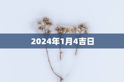 2025年1月4吉日