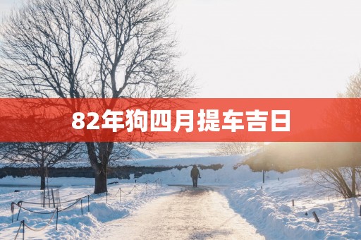 82年狗四月提车吉日