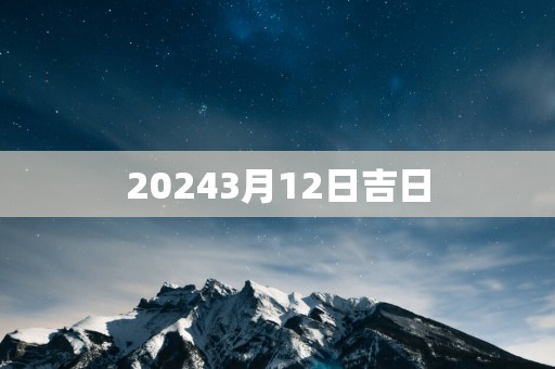 20253月12日吉日