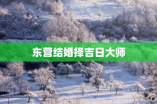 东营结婚择吉日大师