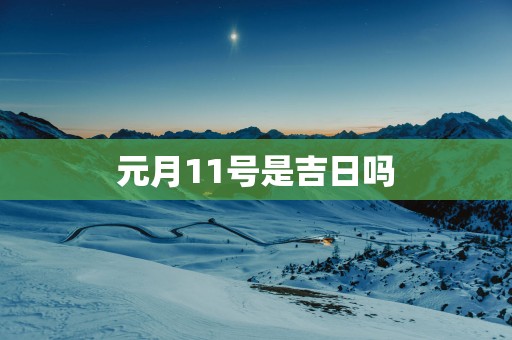 元月11号是吉日吗