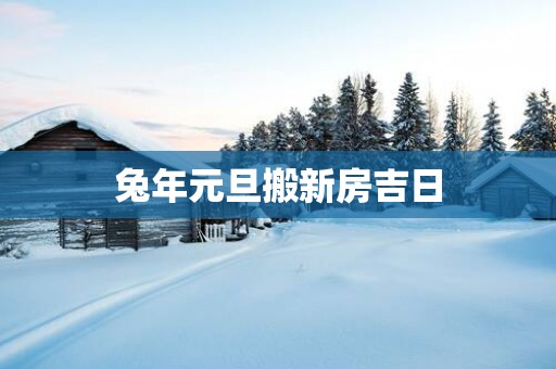 蛇年元旦搬新房吉日