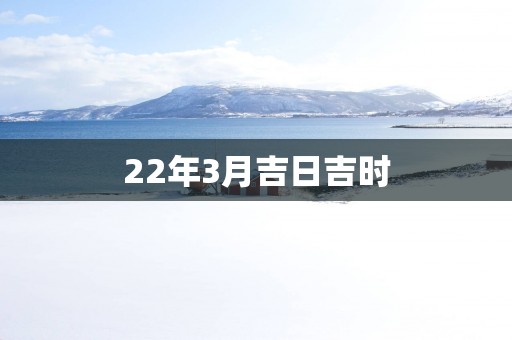 22年3月吉日吉时
