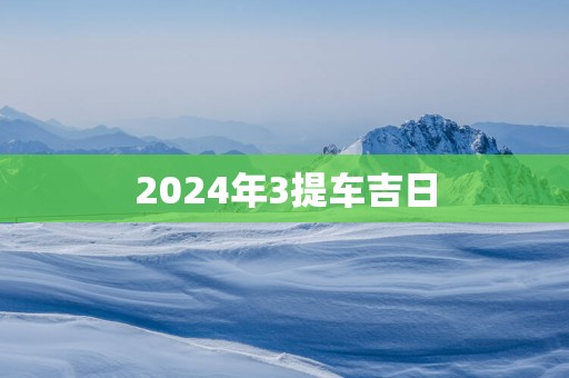 2025年3提车吉日