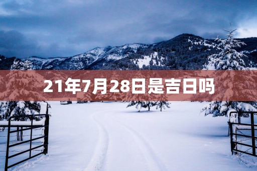 21年7月28日是吉日吗