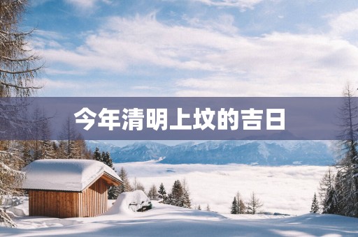 今年清明上坟的吉日