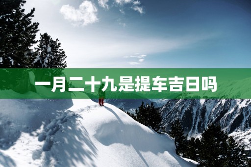 一月二十九是提车吉日吗