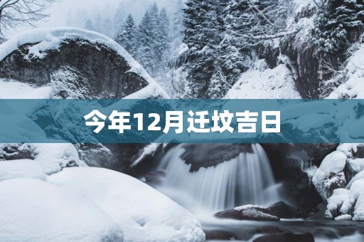 今年12月迁坟吉日