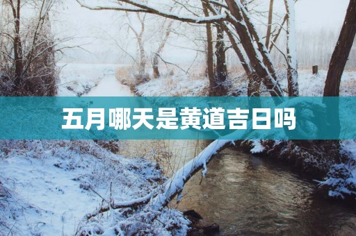 五月哪天是黄道吉日吗