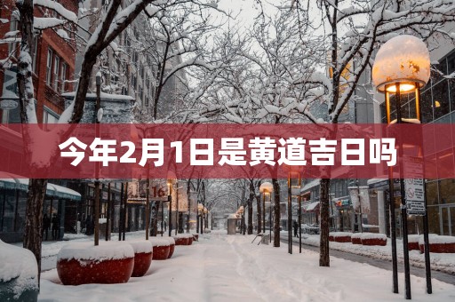 今年2月1日是黄道吉日吗