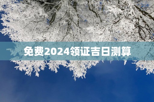 免费2025领证吉日测算