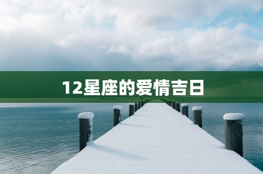 12星座的爱情吉日