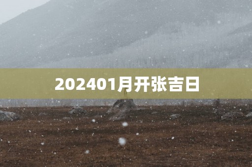 202501月开张吉日