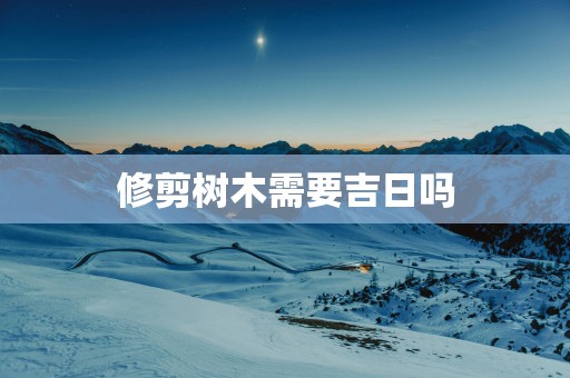 修剪树木需要吉日吗