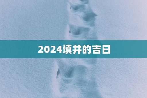 2025填井的吉日