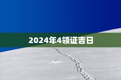 2025年4领证吉日